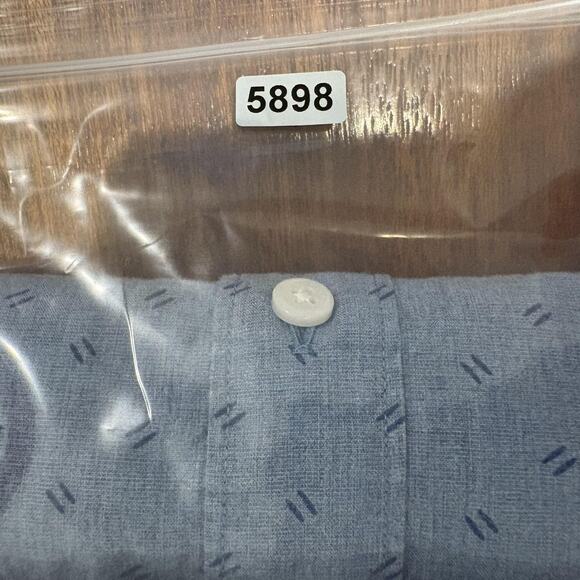 J Crew Shirt Mens Large Blue Slim Fit Secret Wash Stretch Button Down Casual - Picture 10 of 10